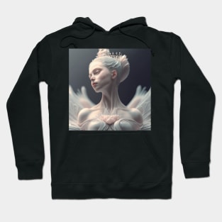 Portrait in Pastel Colors of A Fractal Ballerina Hoodie